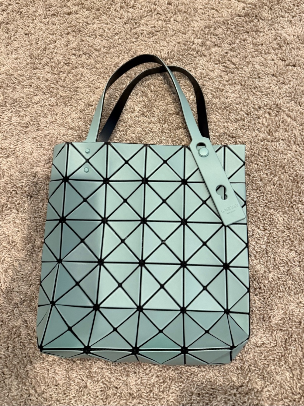Issey Miyake BAO BAO Light Gray & Black Tote